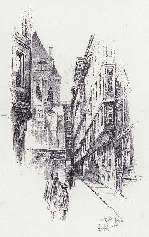 Orta Tapınak Yolu (gravür) by Herbert (after) Railton