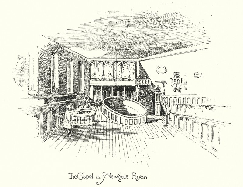 Şapel, Newgate Hapishanesi, Londra (taş) by Herbert (after) Railton