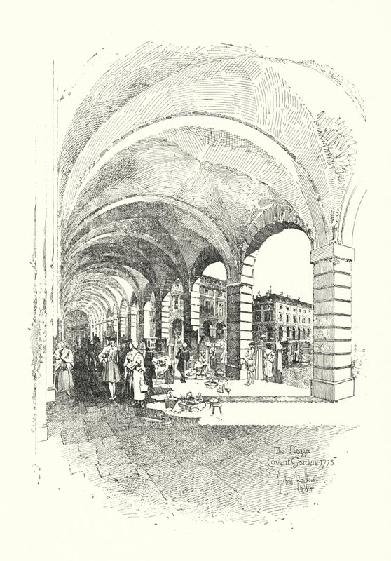 Piazza, Covent Garden, Londra by Herbert (after) Railton