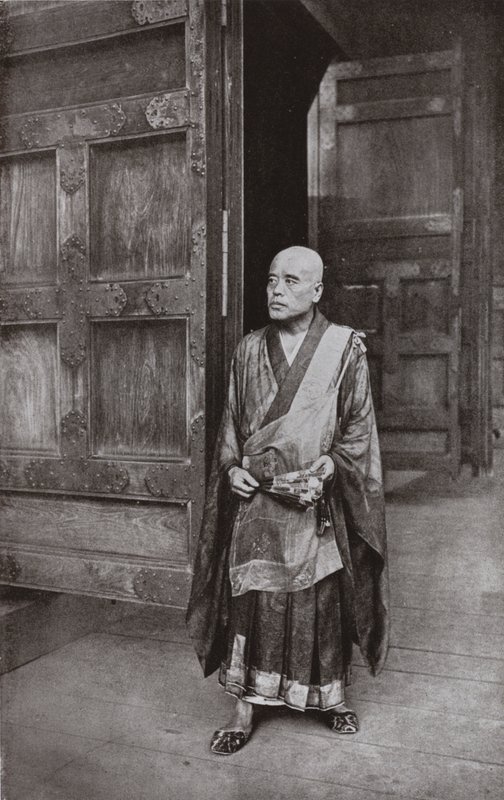Buda Rahibi (s/b fotoğraf) by Herbert Ponting