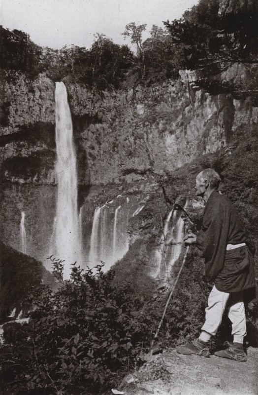 Kegon-no-taki (s/b fotoğraf) by Herbert Ponting