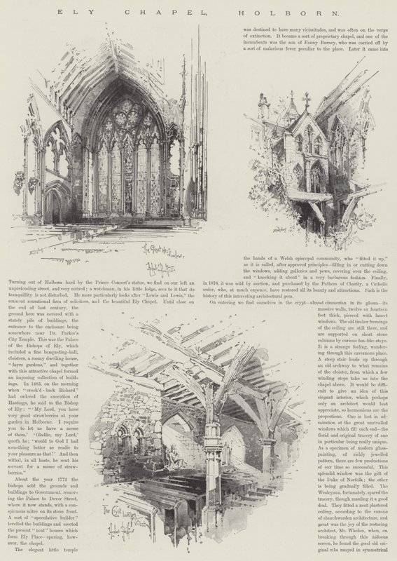 Ely Şapeli, Holborn by Herbert Railton