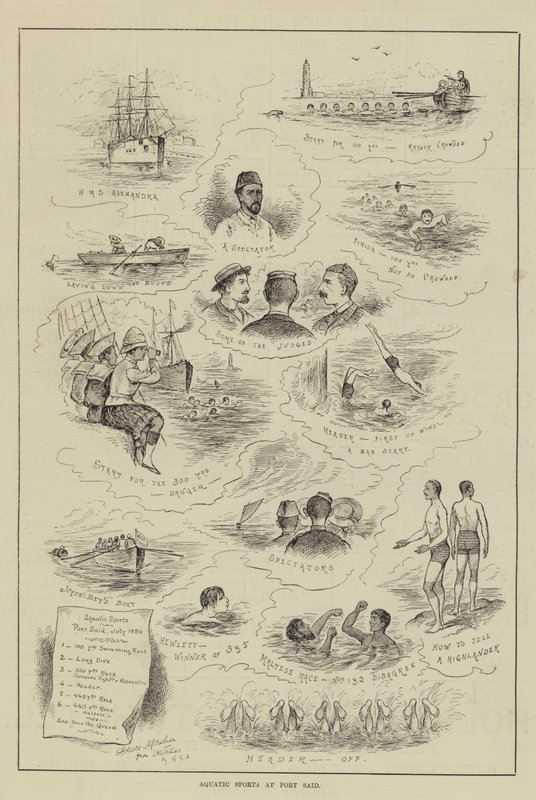 ಪೋರ್ಟ್ ಸೇಡ್ ಟರ್ಕ್‌ನಲ್ಲಿ ಅಕ್ವಾಟಿಕ್ ಸ್ಪೋರ್ಟ್ಸ್ by Horace Morehen