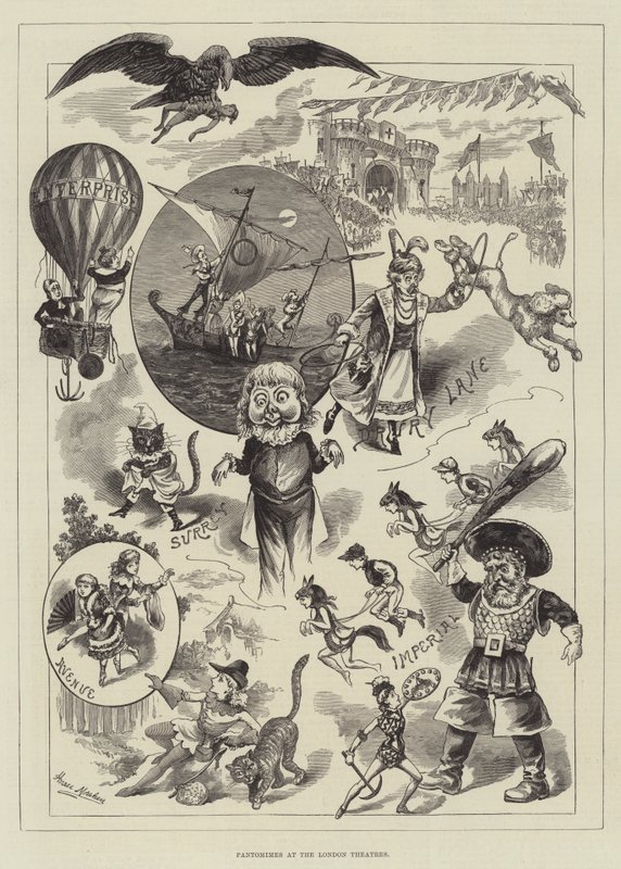 Londra Tiyatrolarında Pantomimler by Horace Morehen