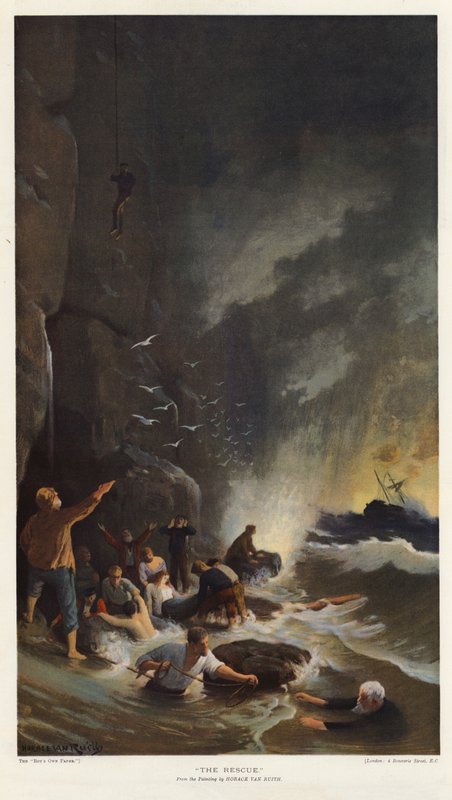 Kurtarma (renkli taş) by Horace van Ruith