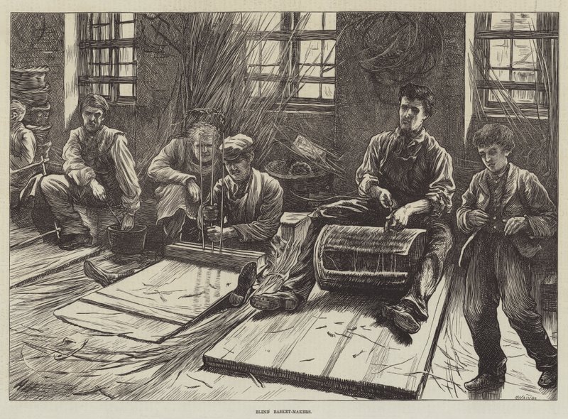 Kör Sepet Yapıcılar by Hubert von Herkomer