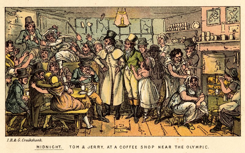 Gece yarısı by Isaac, Robert and George Cruikshank