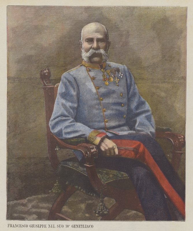 Francesco Giuseppe 70. Doğum Gününde by Italian Photographer