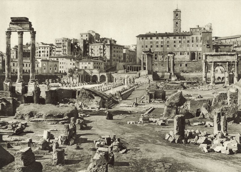Roma Forumu ve Basilica Julia by Italian Photographer