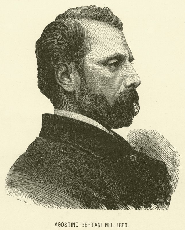 Agostino Bertani 1860 yılında (gravür) by Italian School