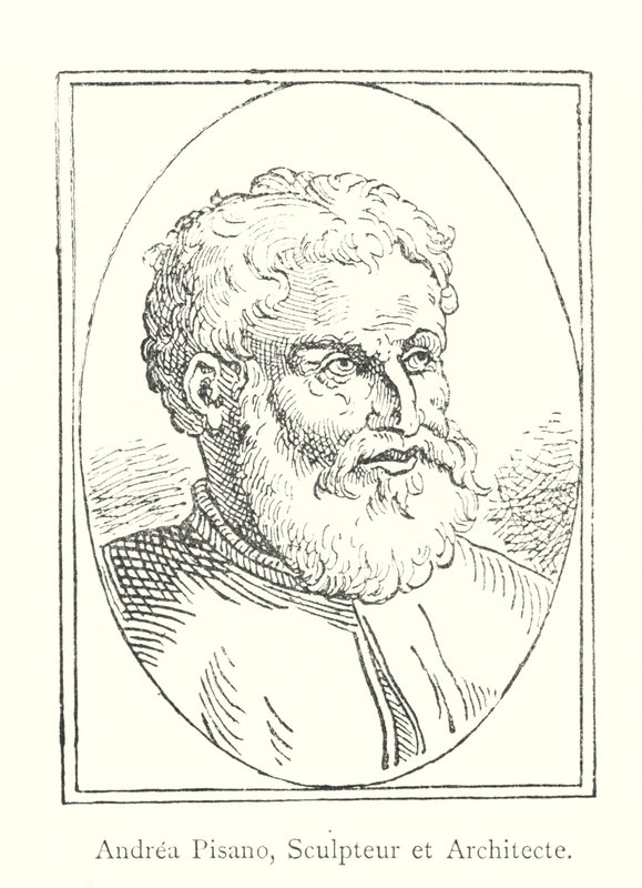 Andrea Pisano, Heykeltıraş ve Mimar (gravür) by Italian School
