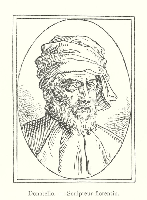 Donatello, Floransalı heykeltıraş (gravür) by Italian School