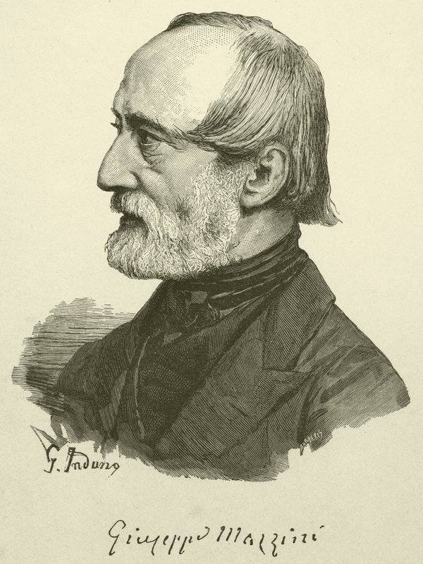 Giuseppe Mazzini (gravür) by Italian School