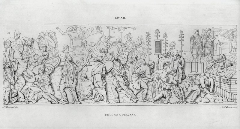 La Colonna Trajana, Trajan Sütunu (gravür) by Italian School