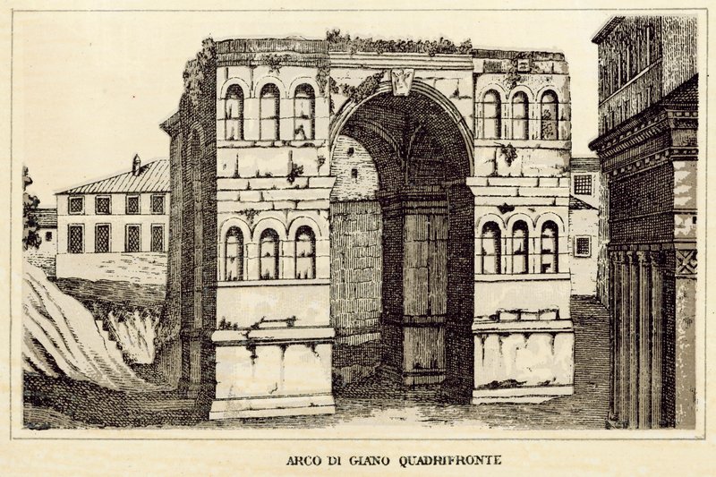 Roma: Janus Quadrifronte Kemeri (taş) by Italian School