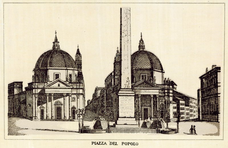 Roma: Piazza Del Popolo (lito) by Italian School