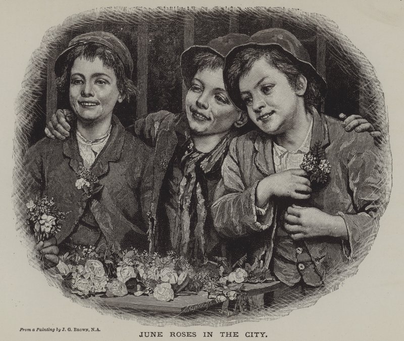 Şehirdeki Haziran Gülleri (gravür) by J. Gillis Brown