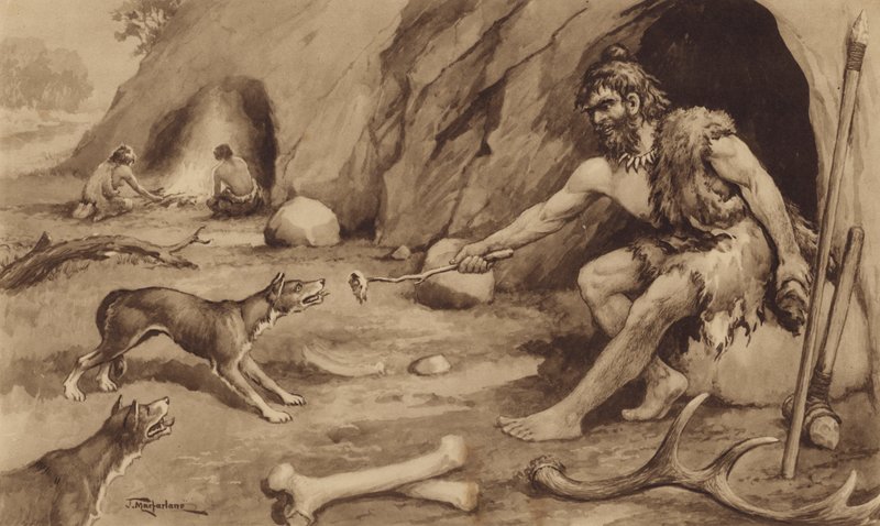 Mağara Adamı (taş) by J. Macfarlane