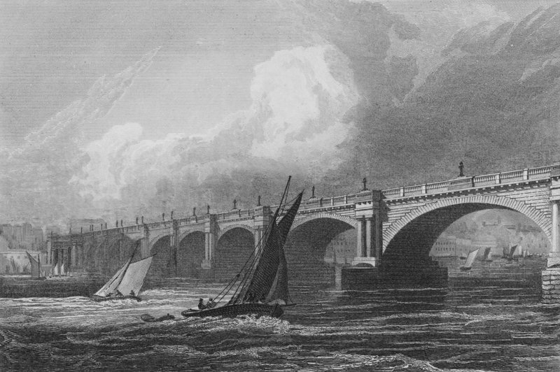 Strand Köprüsü, Londra (gravür) by John Preston Neale
