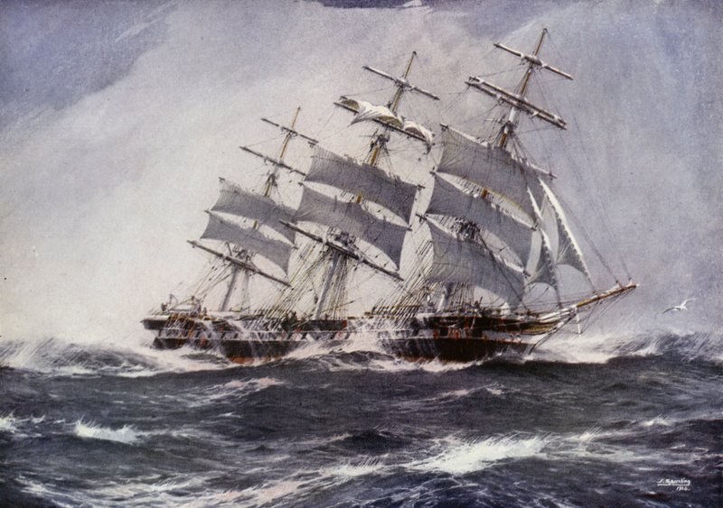 Clipper Gemileri: Sobraon (renkli taş) by Jack (after) Spurling