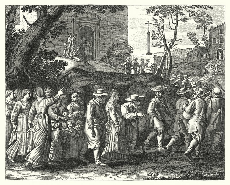 Köy Düğünü (gravür) by Jacques Stella