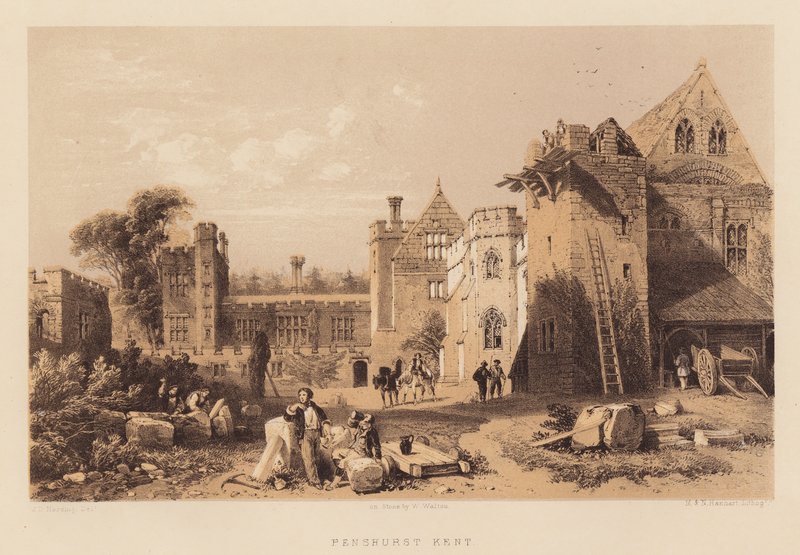 Penshurst, Kent (aquatint) by James Duffield Harding