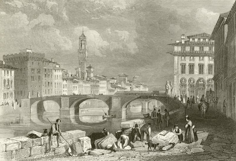 Santa Trinita Köprüsü by James Duffield Harding
