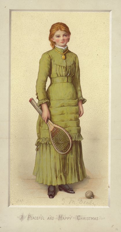 Huzurlu ve Mutlu Noeller (chromolitho) by Jane M. Dealy