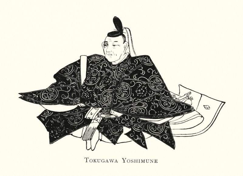 Tokugawa Yoshimune (taş) by Japanese School