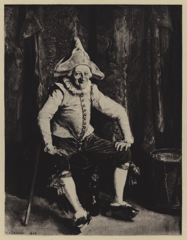 oturan yumruk by Jean Louis Ernest Meissonier