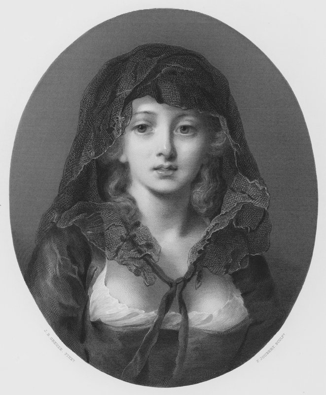 Sadelik (gravür) by Jean Baptiste (after) Greuze