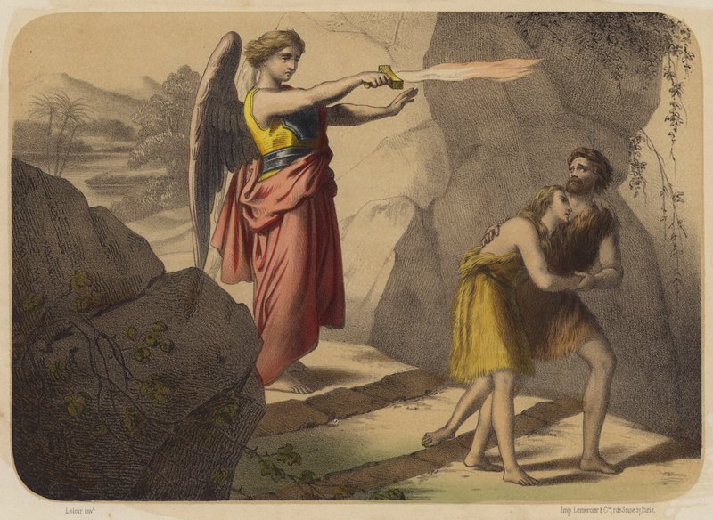 cennet kaybetti by Jean Baptiste Auguste Leloir