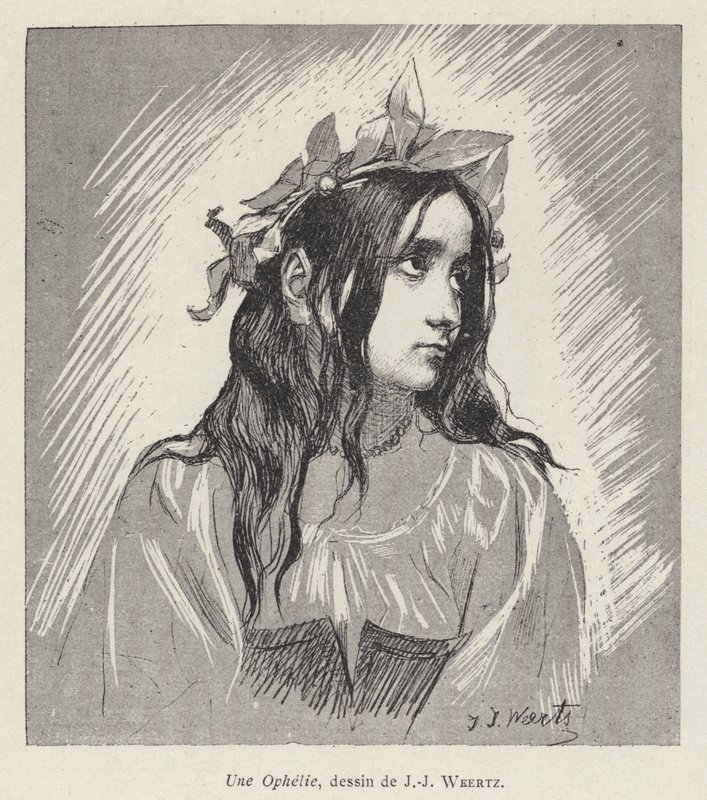 Ofelia (lito) by Jean Joseph Weerts
