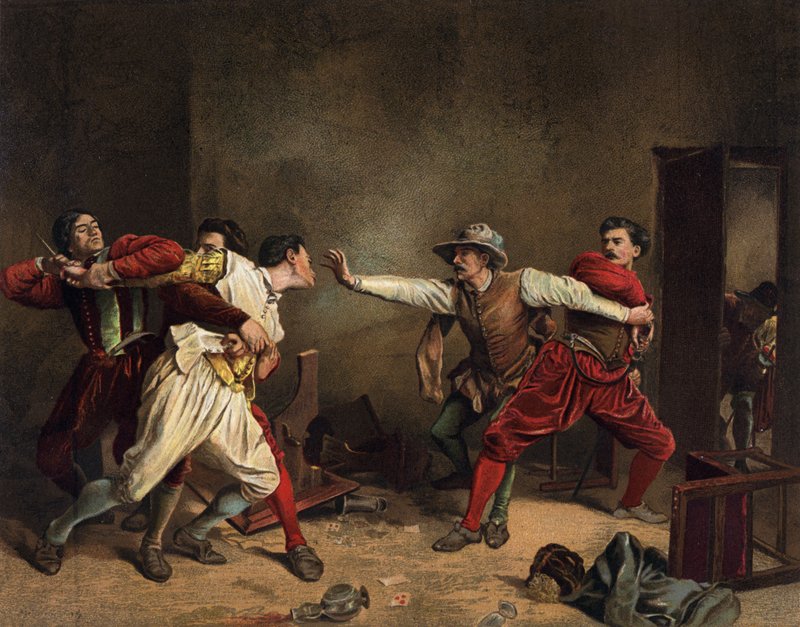 kavga by Jean Louis Ernest Meissonier