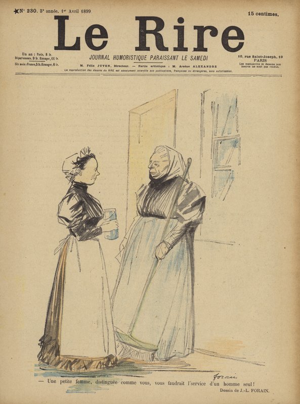 Le Rire için İllüstrasyon by Jean Louis Forain
