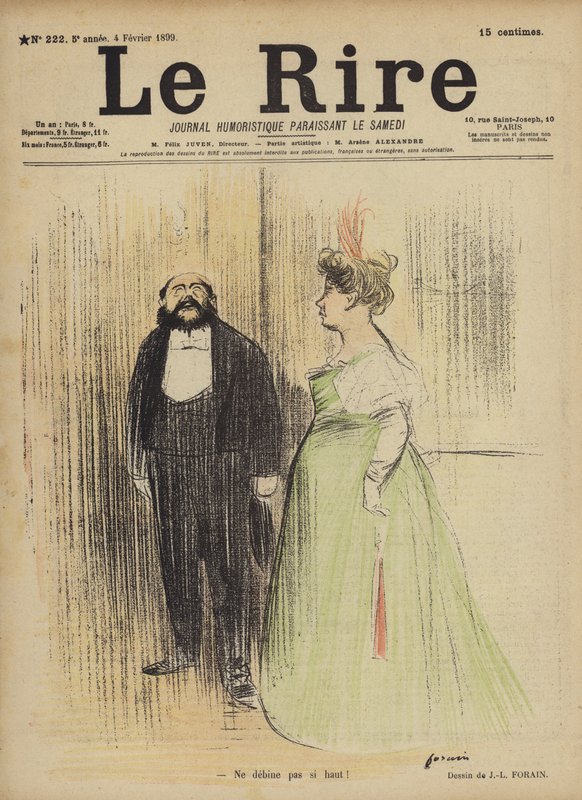Le Rire için İllüstrasyon by Jean Louis Forain