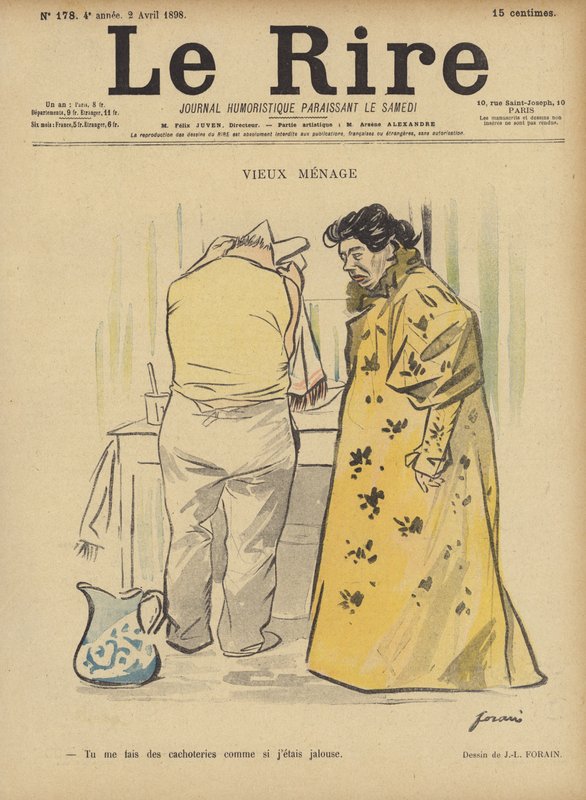 Le Rire için İllüstrasyon by Jean Louis Forain