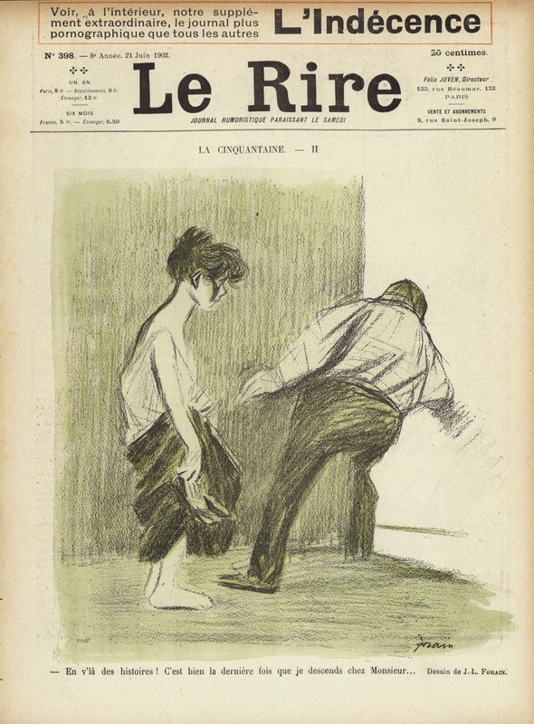 Le Rire için İllüstrasyon by Jean Louis Forain