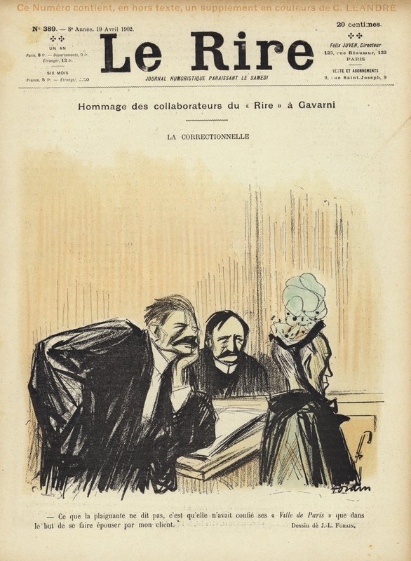 Le Rire için İllüstrasyon by Jean Louis Forain