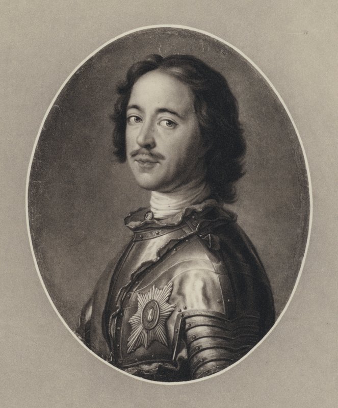 Büyük Peter (lito) by Jean Marc (after) Nattier