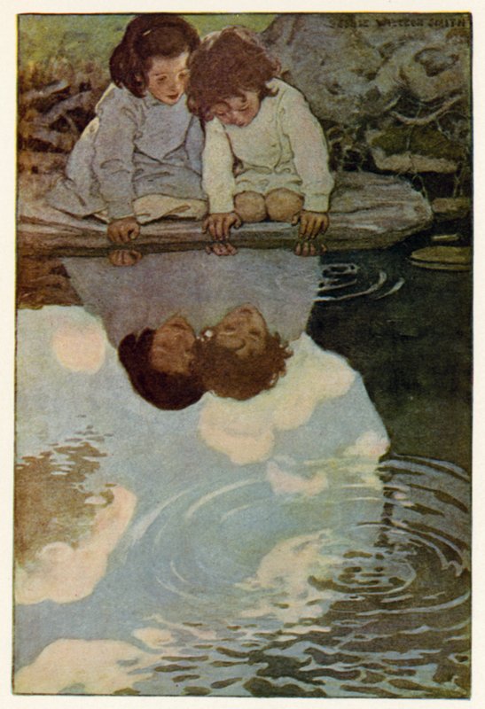 Aynalı Nehir (renkli taş) by Jessie Willcox Smith