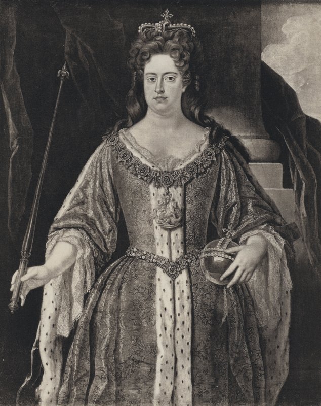 Kraliçe Anne (lito) by Johann (after) Closterman