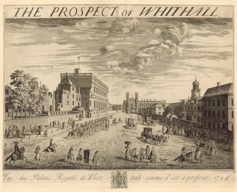Whitehall Planı, 1724 by Johannes Kip