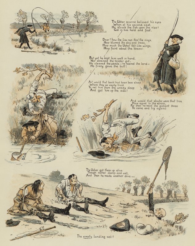 Büyük Yaşlı Alabalık (chromolitho) by John Charles Dollman