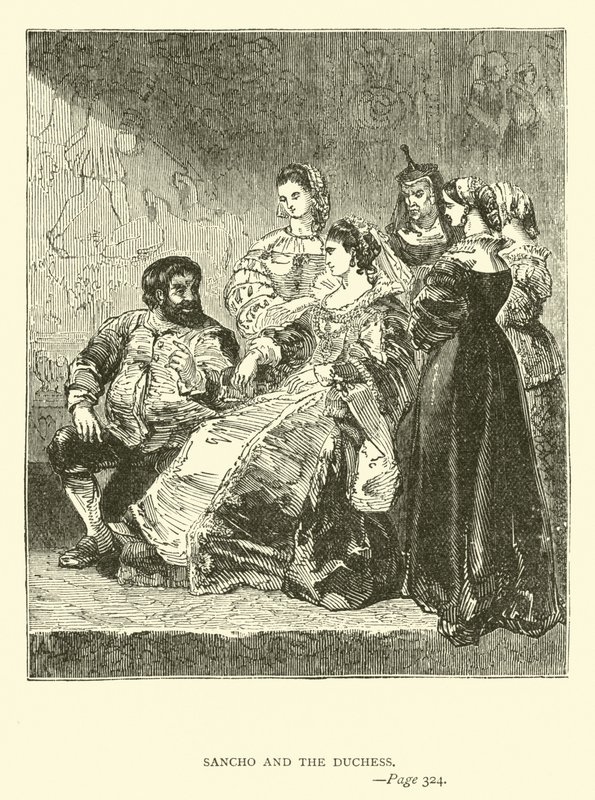 Sancho and the Duchess  by John Gilbert