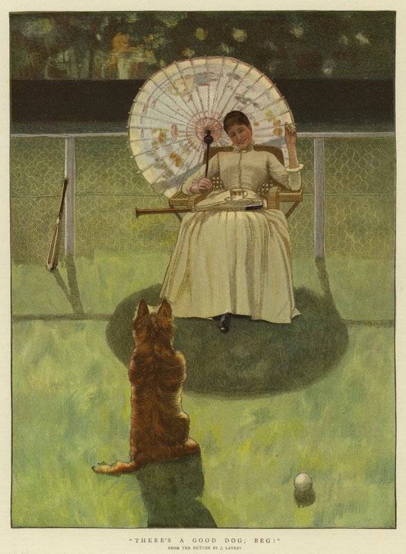 İyi Bir Köpek Var; Dilenmek! by John Lavery