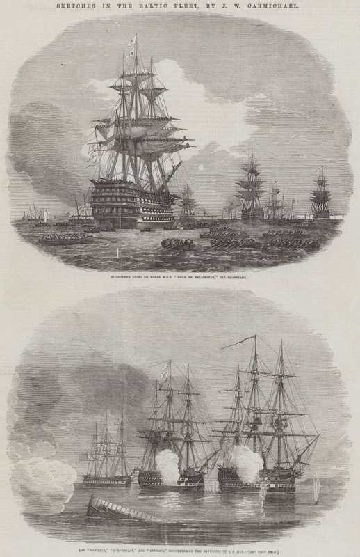 Baltık Filosundaki Eskizler by John Wilson Carmichael