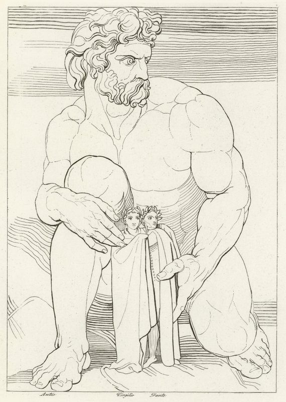 Devler, Cehennem, Canto 31 (gravür) by John (after) Flaxman