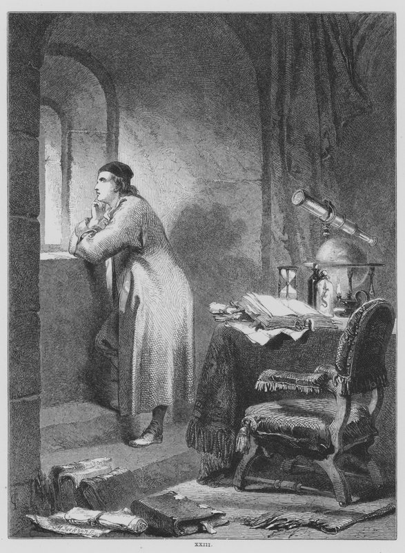 John Milton, Dalgın (gravür) by John (after) Gilbert