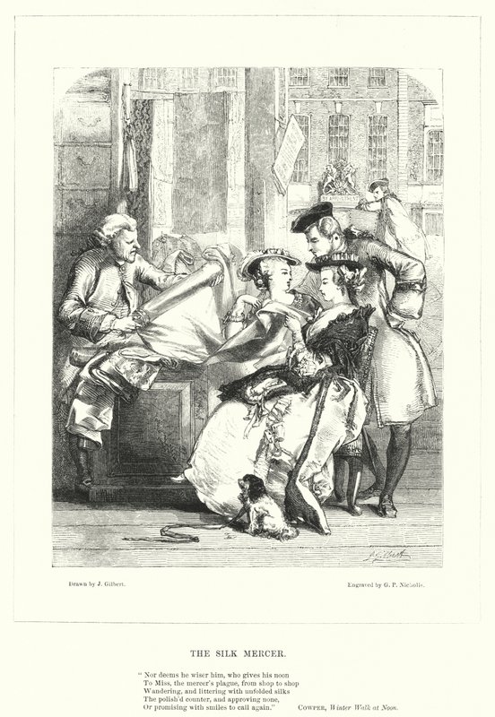 İpek Mercer (gravür) by John (after) Gilbert